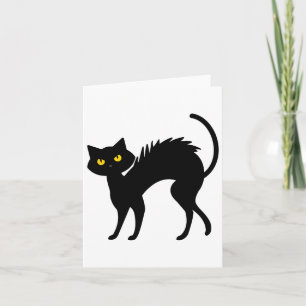Black Cat Halloween - zwarte katten Kaart