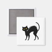 Black Cat Halloween - zwarte katten Magneet (Voorkant / Achterkant)