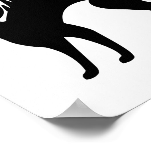 Black Cat Halloween - zwarte katten Poster (Hoek)