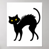 Black Cat Halloween - zwarte katten Poster (Voorkant)