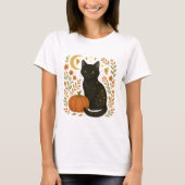 Black cat halloweening ・ too cute to spook ・ cat t-shirt (Voorkant)