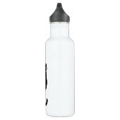 Black Cat Hanging On | Funny Dierenvriend Waterfles (Rechts)