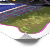 Black Cat Happy Birthday-Poster op persoonlijke ti Poster (Hoek)