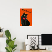 Black Cat Happy Halloween 20 x 30 Poster (Thuiskantoor)