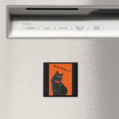 Black Cat Happy Halloween Magnet (Insitu (Vaatwasser))