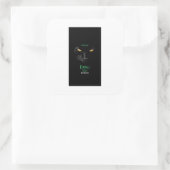Black Cat Happy Halloween schattig Vierkante Sticker (Tas)
