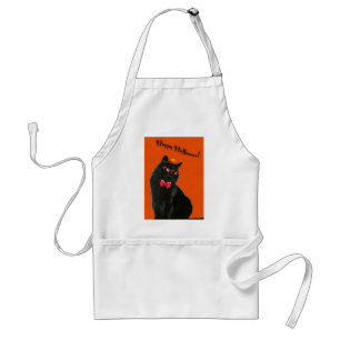 Black Cat Happy Halloween Schort