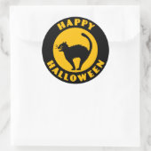  Black Cat - Happy Halloween Sticker (Tas)