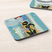 Black Cat Hard kunststof onderzetter (Linkerzijde)