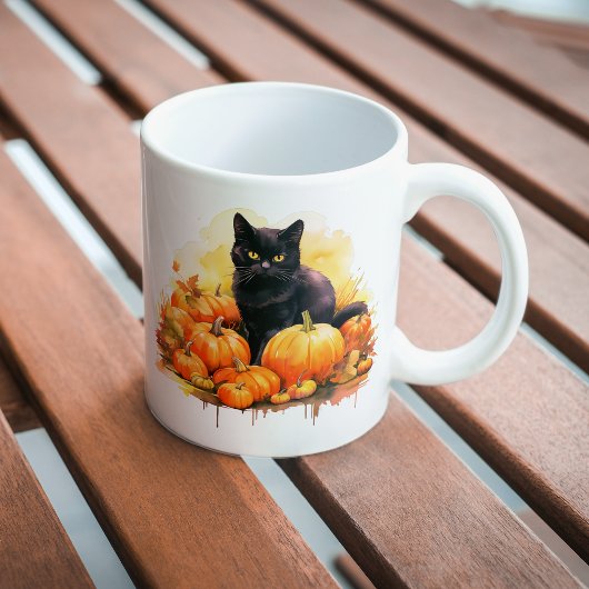 Black Cat Herfst Koffiemok