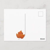 Black Cat Herfst Seizoen Gelukkig Halloween Briefkaart (Achterkant)