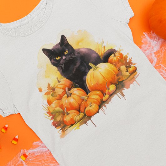 Black Cat Herfst T-shirt