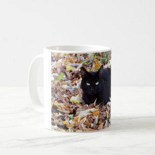 Black Cat herfstfoto Classic White Mok