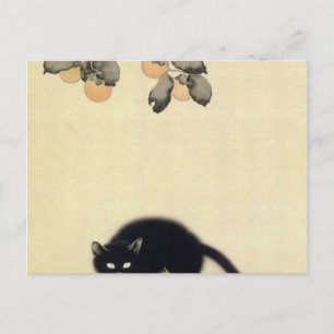 Black Cat Hishida Shunso Briefkaart