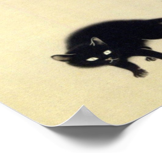 Black Cat Hishida Shunso Poster (Hoek)