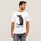 Black Cat Hiss Off Shirt Funny 2020 Quarantined (Voorkant volledig)