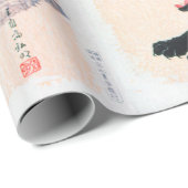 Black Cat Hissing Fine Art van Hiroaki Takahashi Cadeaupapier (Rol Hoek)