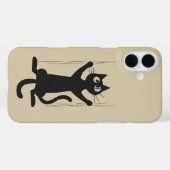 Black Cat Holding aan Case-Mate iPhone Case (Achterkant (horizontaal))