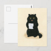 Black Cat Home Sweet Home Rescue Shelter Cute Briefkaart (Voorkant / Achterkant)