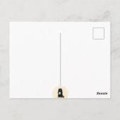 Black Cat Home Sweet Home Rescue Shelter Cute Briefkaart (Achterkant)