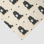 Black Cat Home Sweet Home Rescue Shelter Cute Tissuepapier (Detail)