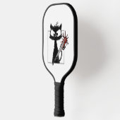 Black Cat Honkbal Horror Halloween Pickleball Paddle (Links)