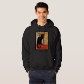 Black cat hoodie (Voorkant volledig)