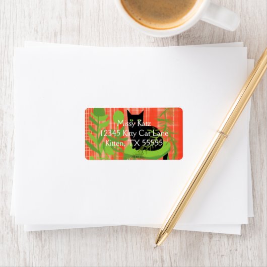 Black Cat Houseplants Adres Etiket (Insitu)