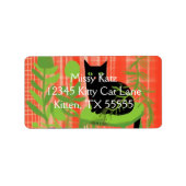 Black Cat Houseplants Adres Etiket (Voorkant)