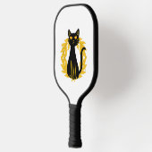 Black Cat Huisdieren Horror Halloween Kinder Pickleball Paddle (Links)