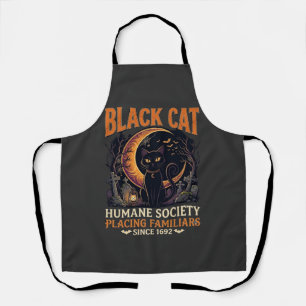 Black Cat Humane Society Halloween Halve Maan L Schort