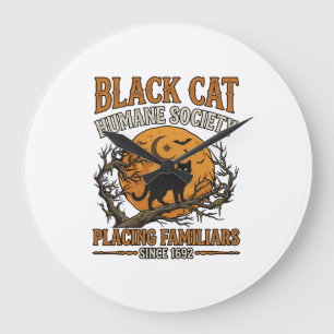 Black Cat Humane Society Halloween Volle Maan Vlee Grote Klok