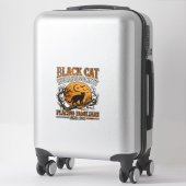 Black Cat Humane Society Halloween Volle Maan Vlee Sticker (Koffer)
