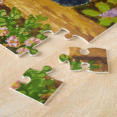 Black Cat in a Garden by Louis Wain Legpuzzel (Zijkant)