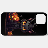 Black Cat in Heks Pet Meowlow iPhone / iPad hoesje (Achterkant (horizontaal))