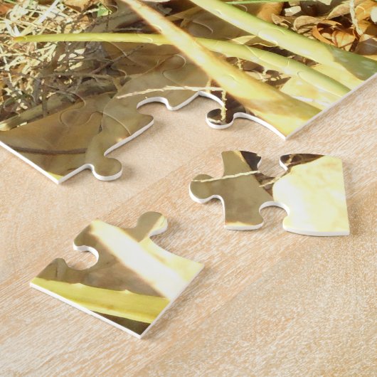 Black Cat in Morning Sun Puzzle Legpuzzel (Zijkant)