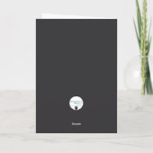 Black Cat in Tree of Golden Swirls Kaart (Achterkant)