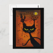 Black Cat Inn Postcard Briefkaart (Voorkant / Achterkant)