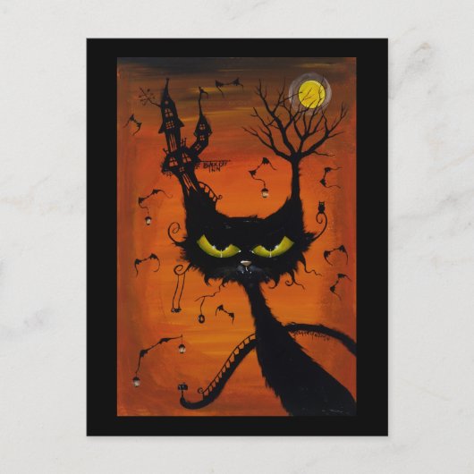 Black Cat Inn Postcard Briefkaart (Voorkant)