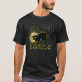 Black Cat inspireerde Halloween, het heks Shirt (Voorkant)
