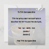 Black Cat Invitations Persoonlijke Halloween Kaart (Achterkant)