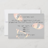 Black Cat Invitations Persoonlijke Halloween Kaart (Achterkant)