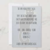 Black Cat Invitations Persoonlijke Halloween Kaart (Achterkant)