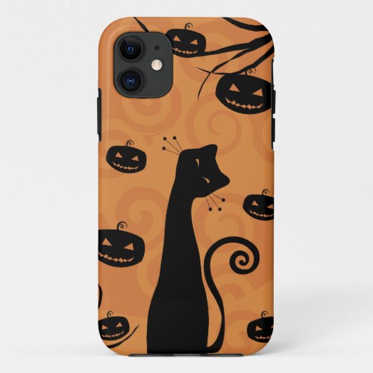 Black Cat iPhone 5 Hoesje (Achterkant)