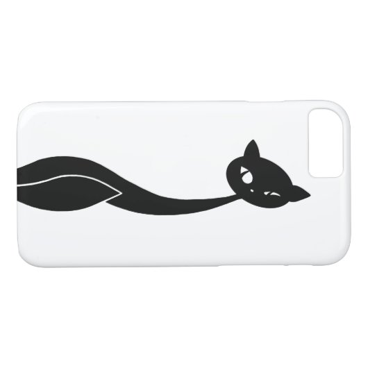 Black Cat iPhone 7 Hoesje (Achterkant (Horizontaal))