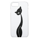 Black Cat iPhone 7 Hoesje (Achterkant)
