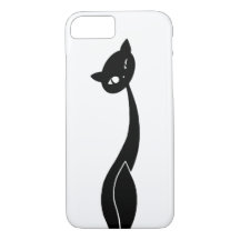 Black Cat iPhone 7 Hoesje