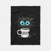 Black Cat Its Fine Im Fine Everything Is Fine Funn Fleece Deken (Voorkant)