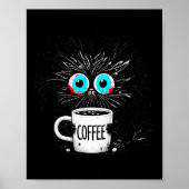 Black Cat Its Fine Im Fine Everything Is Fine Funn Poster (Voorkant)