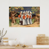 Black Cat Jack O Lantern Pumpkin Ghost Poster (Keuken)